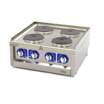 Maxima Commercial Grade Cooker, 4 Electric Burners, 7 kW, product photo