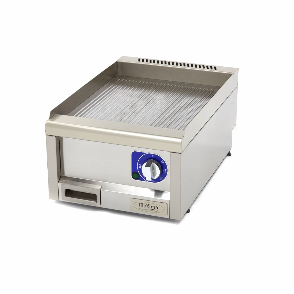 Maxima Electric Griddle, Grooved, 40 x 60 cm, 3 kW, product photo