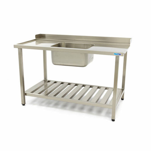 Maxima Dishwasher Table, 120 x 75 cm, Left, with Sink, product photo