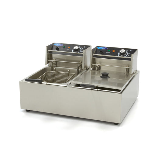 Maxima Double Deep Fryer, 2 x 6 L, Drain Tap, product photo