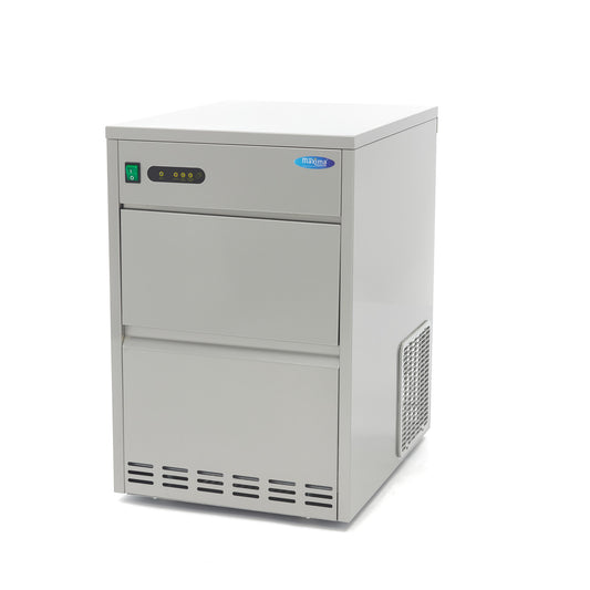 Maxima Ice Cube Machine M-ICE 45, Water-Cooled, 7 kg Bin, product photo