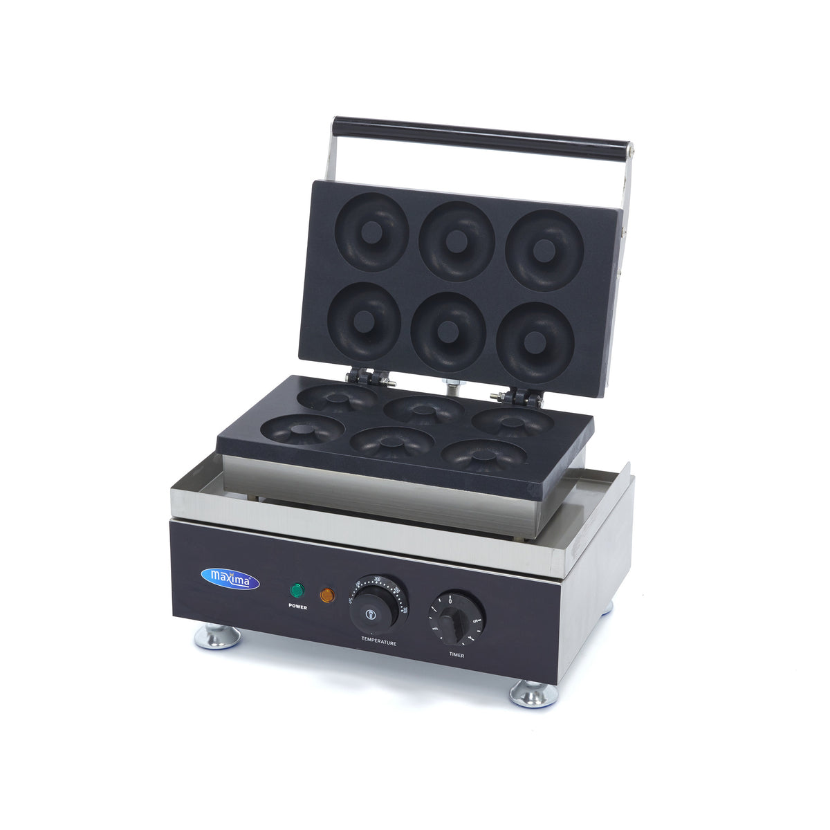 Maxima Mini Donut Maker, 6 Donuts, Ø8 cm, Timer, product photo