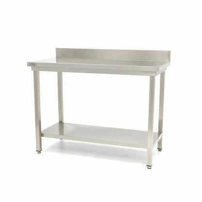 Maxima Stainless Steel Work Table, 1000 x 600 mm, with Backsplash, product photo
