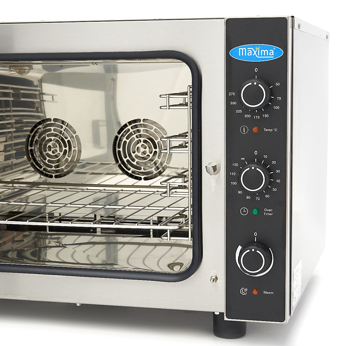 Maxima Combi Steam Oven, 4 x 1/1 GN Trays, Analogue, 6.5 kW, additional view