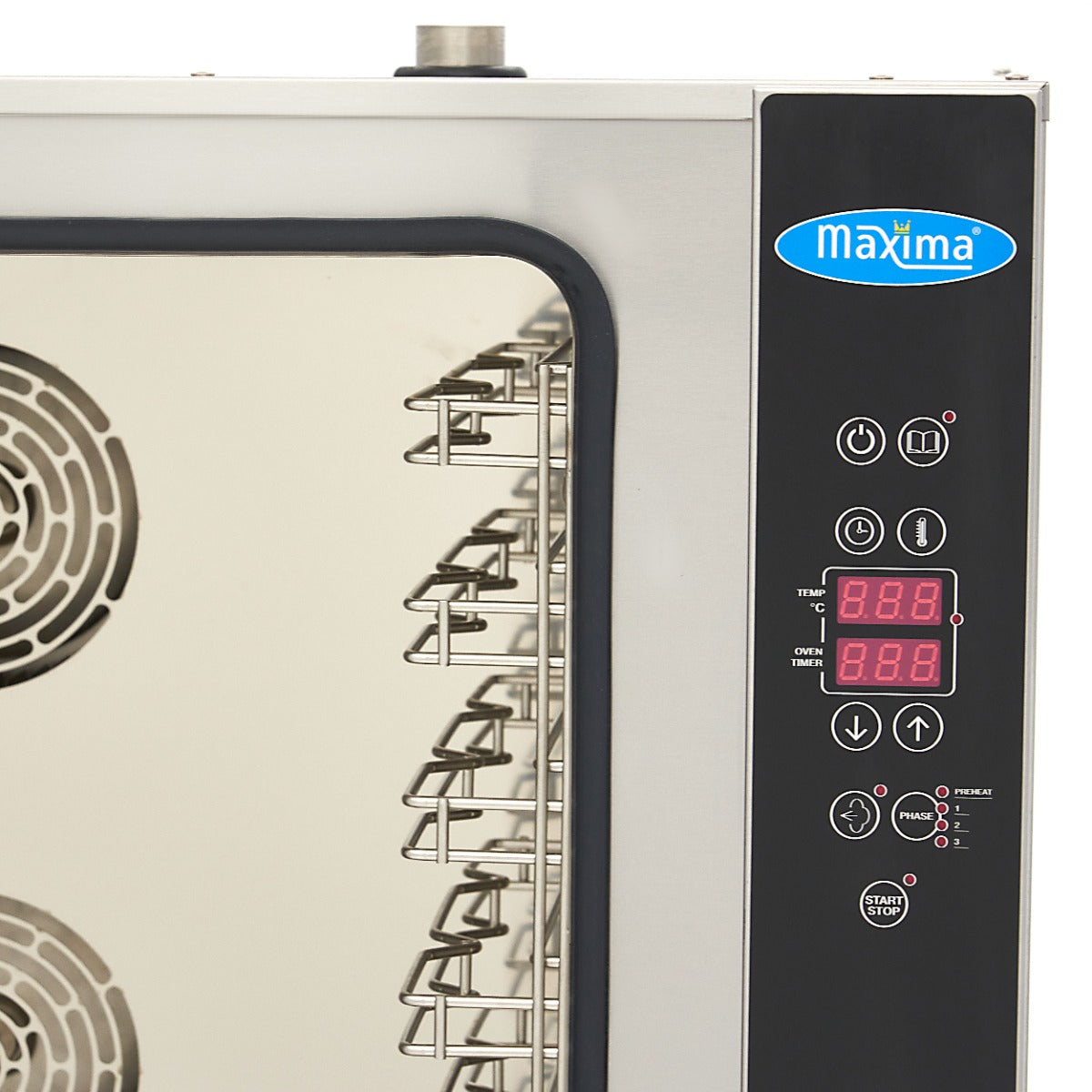 Maxima Combi Steam Oven, 10 x 1/1 GN Trays, Digital Display, additional view