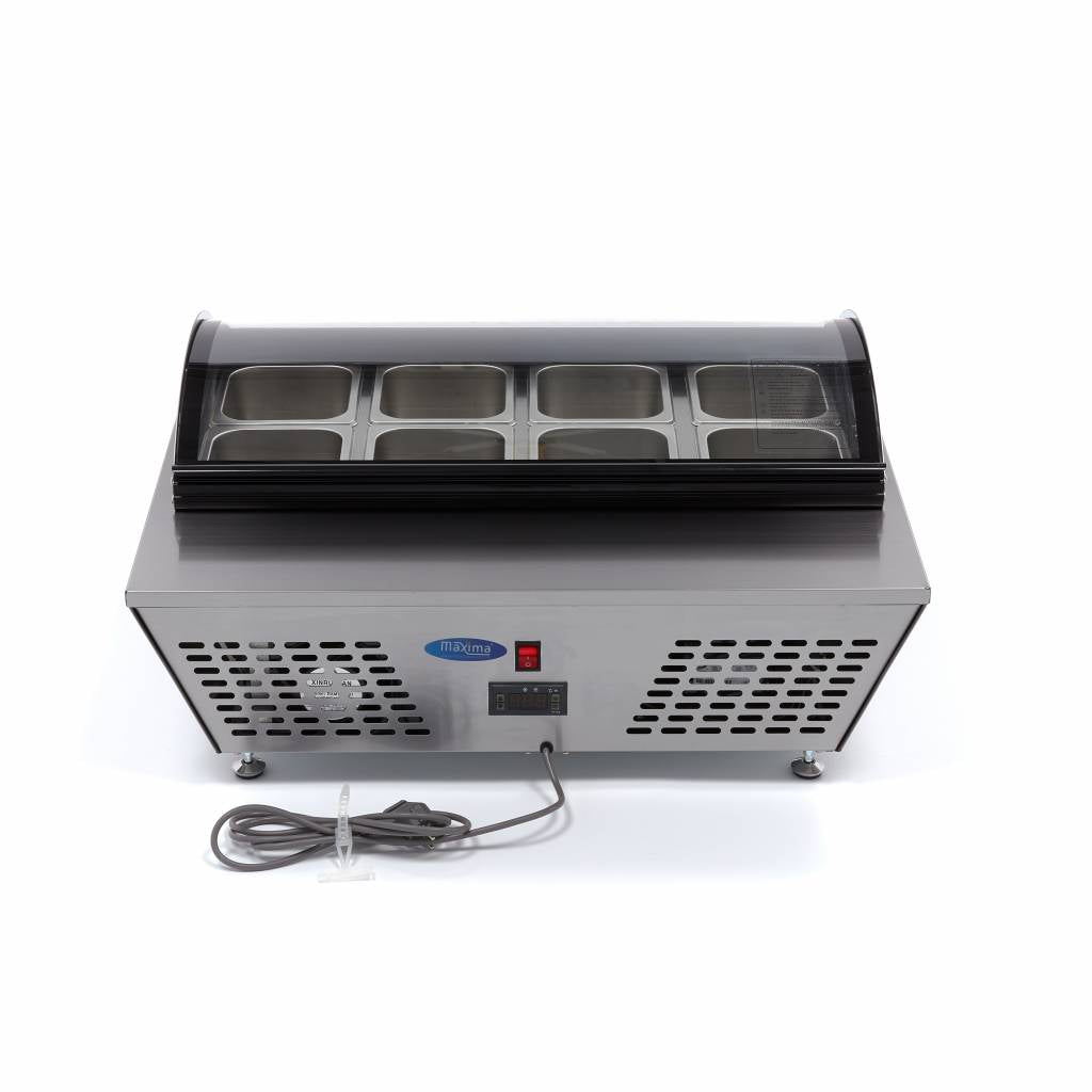Maxima Tabletop Saladette, 67 L, 8 x 1/6 GN, additional view