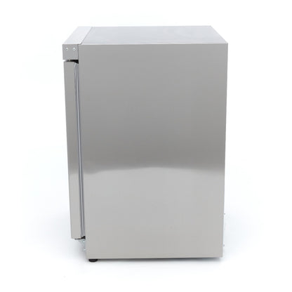 Maxima Fridge 200 L, 3 Adjustable Shelves, Stainless Steel, additional view