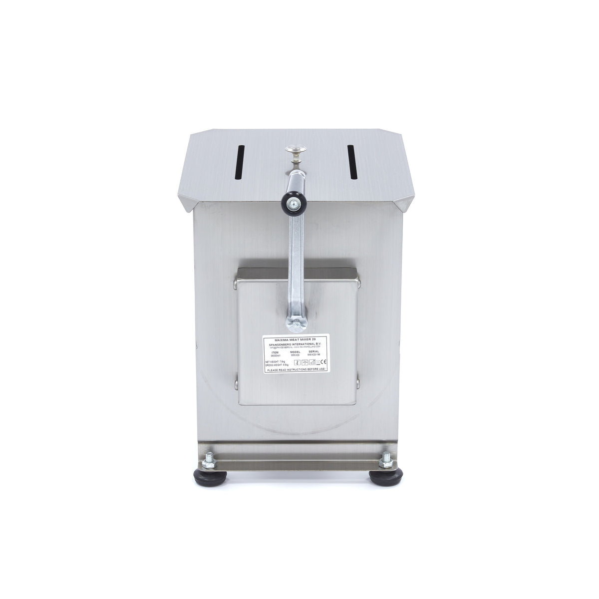 Maxima Meat Mixer, 20 L, 16 kg Meat, Single Axle, additional view