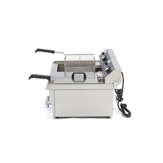 Maxima Double Deep Fryer, 2 x 16 L, Drain Tap, additional view