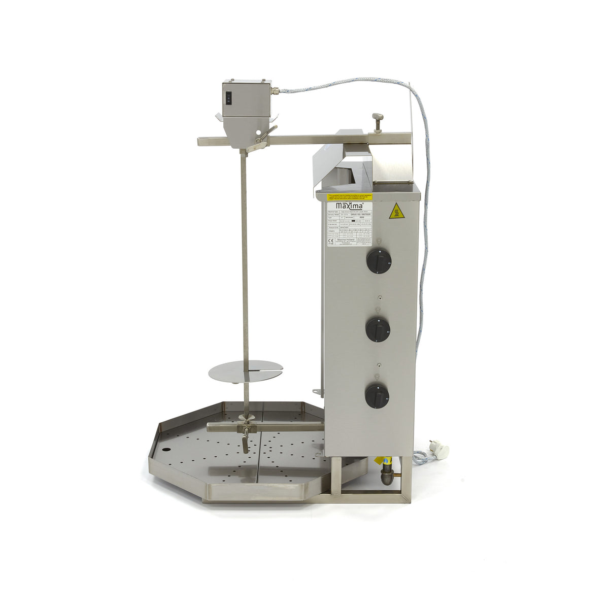 Maxima Kebab Grill, 3 Burners, 30 kg Meat, Gas, additional view