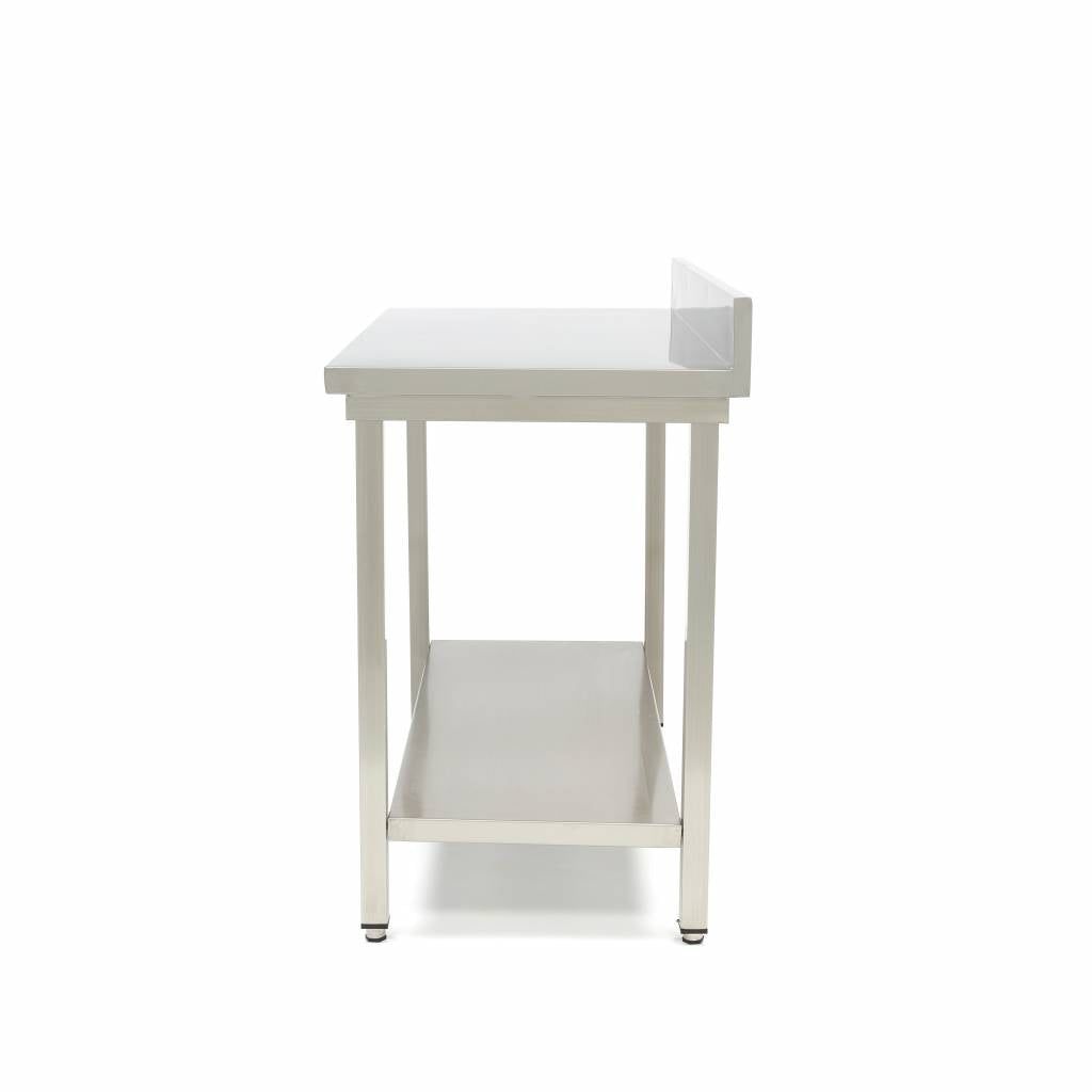 Maxima Stainless Steel Work Table, 600 x 600 mm, with Backsplash, additional view