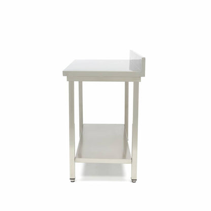 Maxima Stainless Steel Work Table, 1400 x 600 mm, with Backsplash, additional view