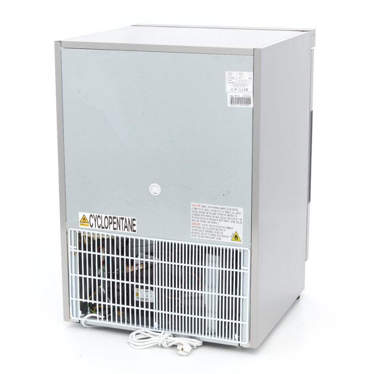 Maxima Upright Freezer, 200 L, 2 Fixed Shelves, Stainless steel, additional view