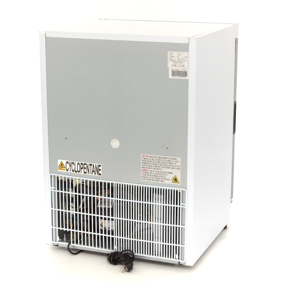Maxima Upright Freezer, 200 L, Glass Door, White, additional view