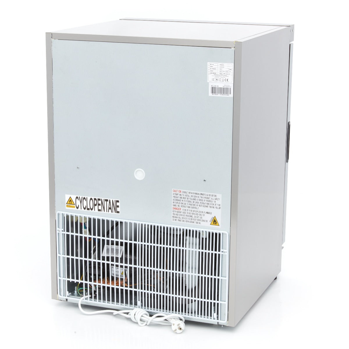 Maxima Fridge 200 L, Stainless Steel, with Glass Door, additional view