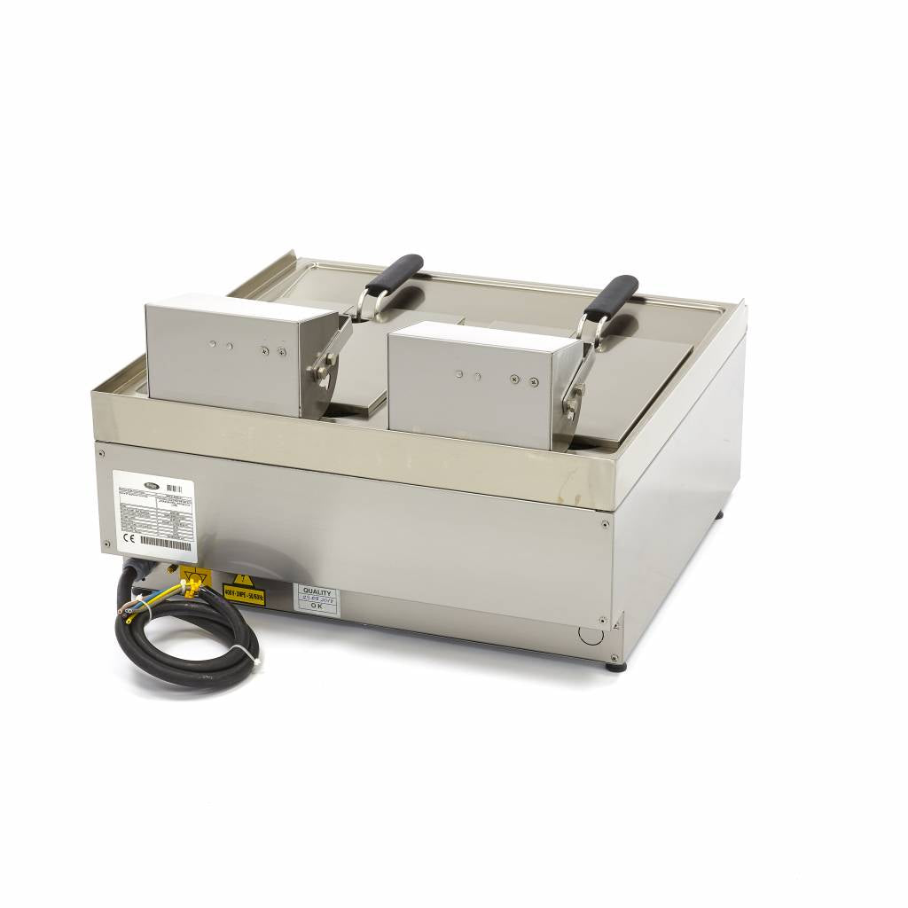 Maxima Cookline Double Deep Fryer, 2 x 10 L, Drain Tap, 400 V, additional view
