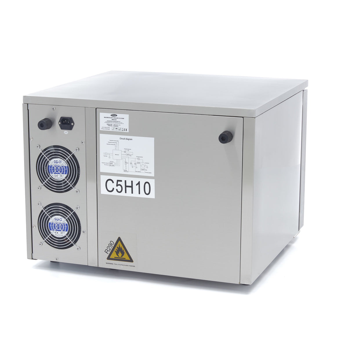 Maxima Blast Chiller, 2 x 2/3 GN and 1 x 1/2 GN, Table Model, additional view