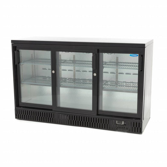 Maxima Drinks Fridge, 3 Sliding Doors, 323 L, product photo