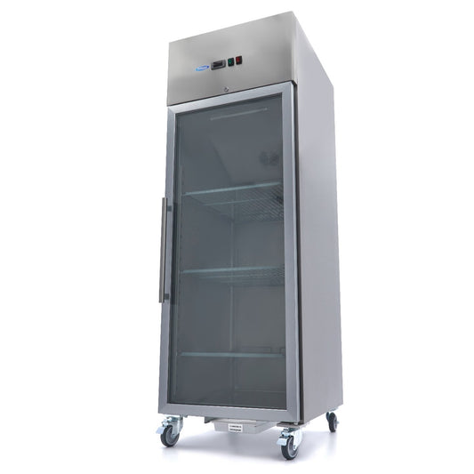 Maxima Upright Freezer, 700 L, Glass Door, GN 2/1, 3 Shelves, product photo
