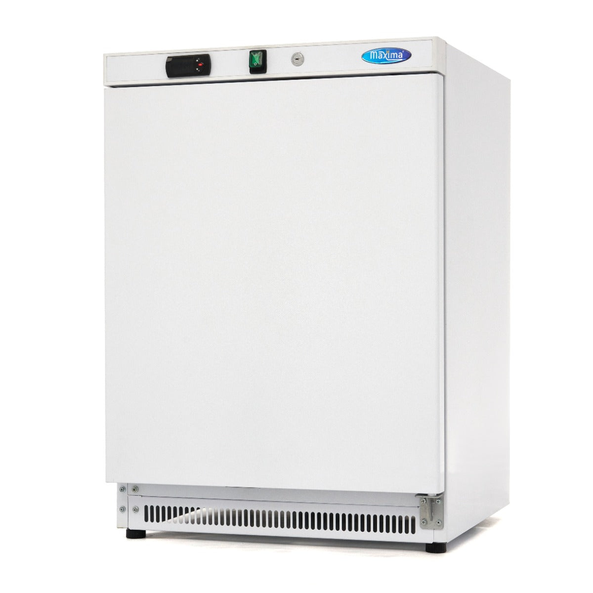 Maxima Upright Freezer, 200 L, 2 Fixed Shelves, White, product photo