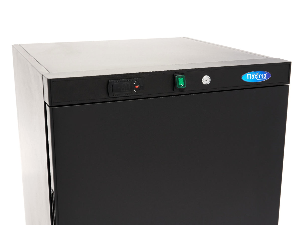 Maxima Fridge 200 L, 3 Adjustable Shelves, Black, additional view