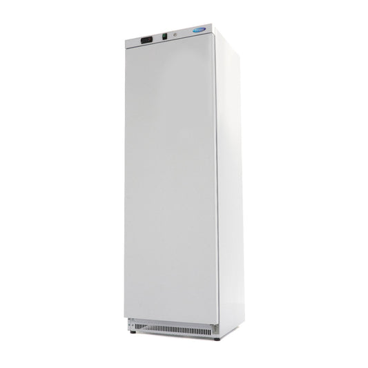 Maxima Upright Freezer, 400 L, 6 Fixed Shelves, White, product photo