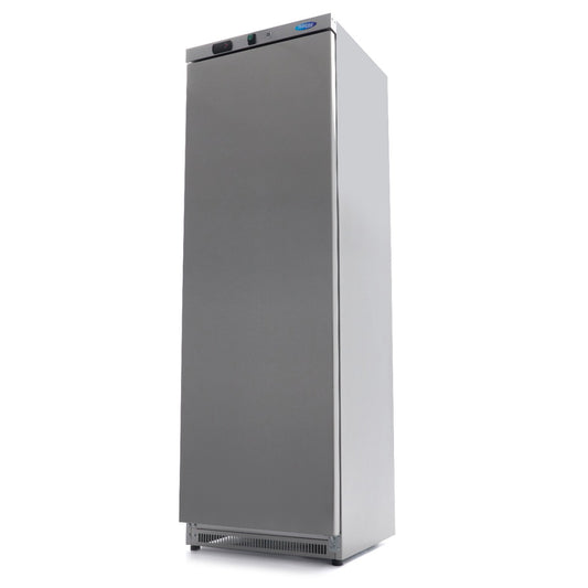 Maxima Upright Freezer, 400 L, 6 Fixed Shelves, Stainless steel, product photo