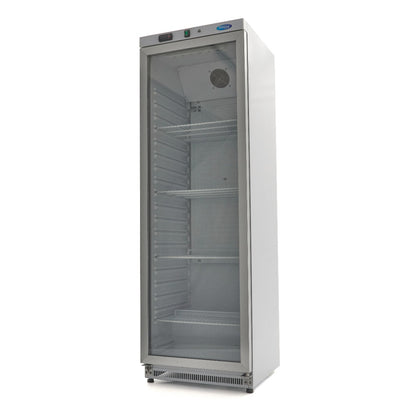 Maxima Fridge 400 L, White, with Glass Door, product photo