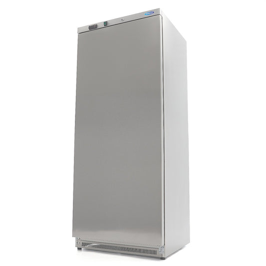 Maxima Fridge 600 L, 4 Adjustable Shelves, Stainless Steel, product photo