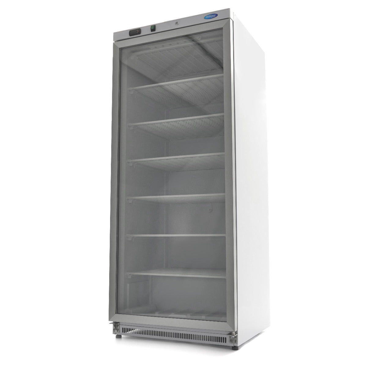 Maxima Upright Freezer, 600 L, Glass Door, White, product photo