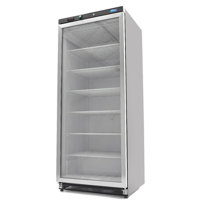 Maxima Upright Freezer, 600 L, Glass Door, Black, product photo