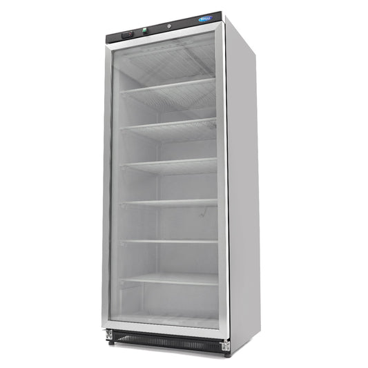 Maxima Upright Freezer, 600 L, Glass Door, Black, product photo