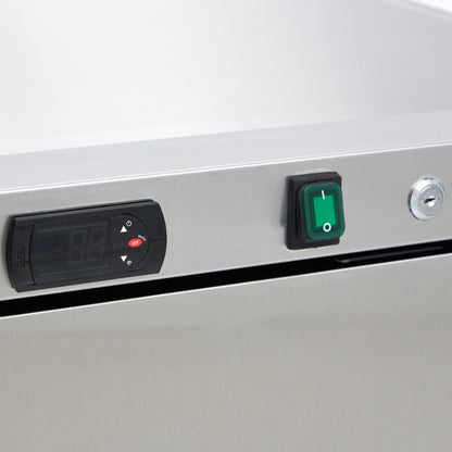 Maxima Fridge 200 L, 3 Adjustable Shelves, Stainless Steel, additional view