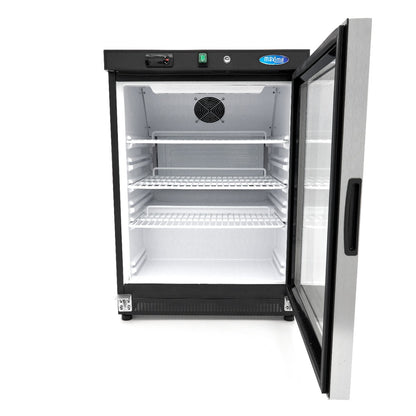 Maxima Fridge 200 L, Black, with Glass Door, additional view