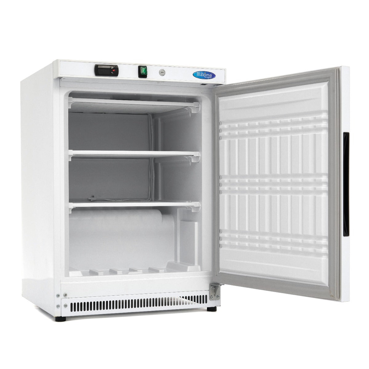 Maxima Upright Freezer, 200 L, 2 Fixed Shelves, White, additional view