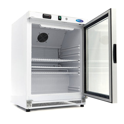 Maxima Fridge 200 L, White, with Glass Door, additional view