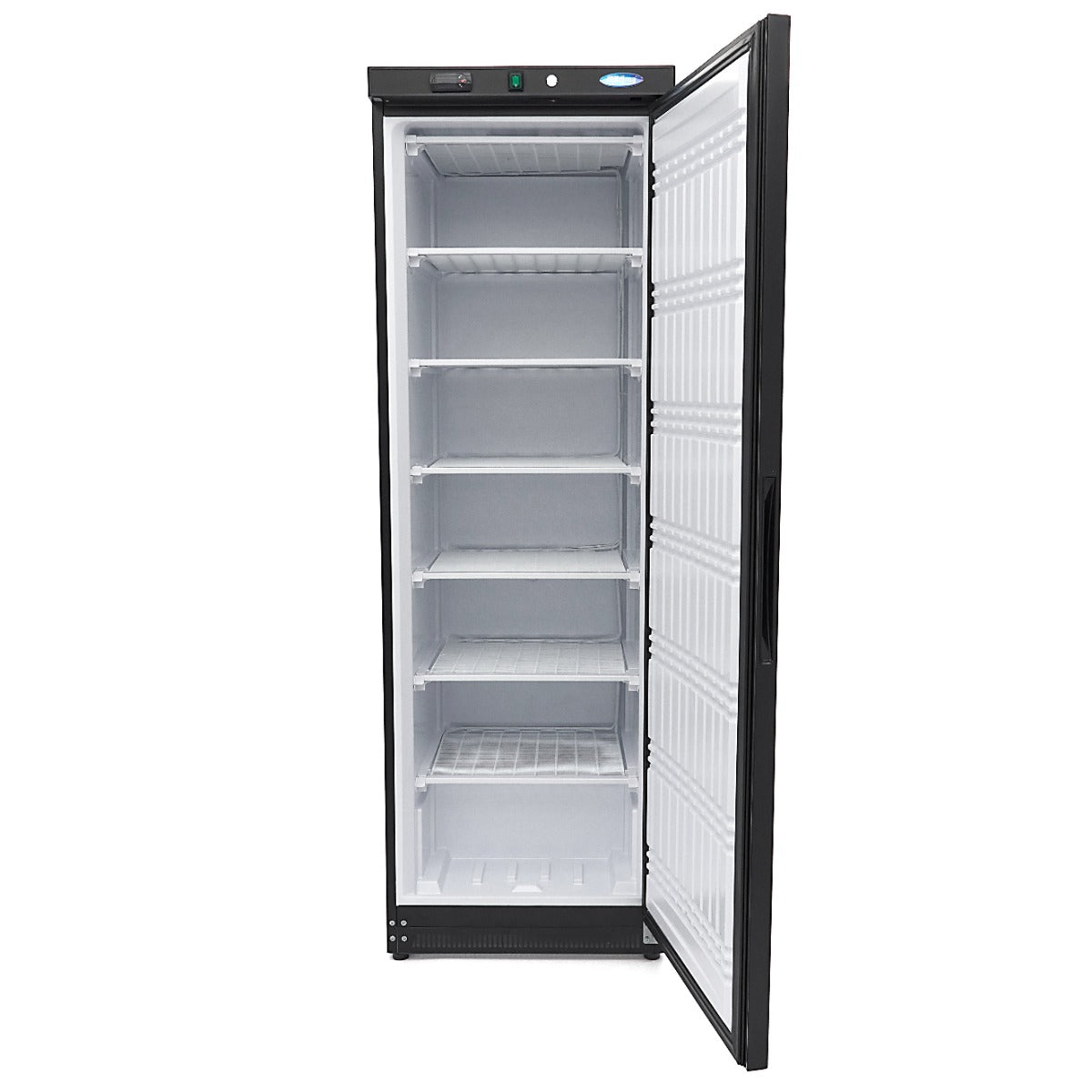 Maxima Upright Freezer, 400 L, 6 Fixed Shelves, Black, additional view