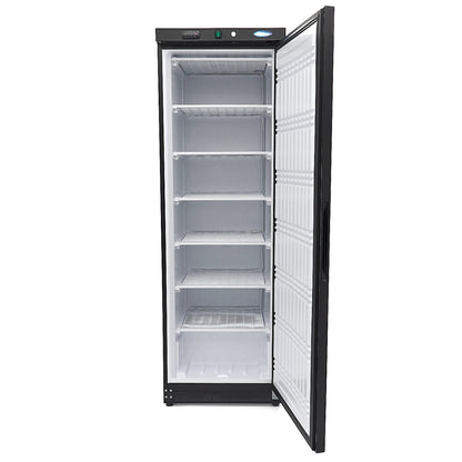 Maxima Upright Freezer, 400 L, 6 Fixed Shelves, Black, additional view