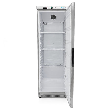 Maxima Fridge 400 L, 4 Adjustable Shelves, Stainless Steel, additional view