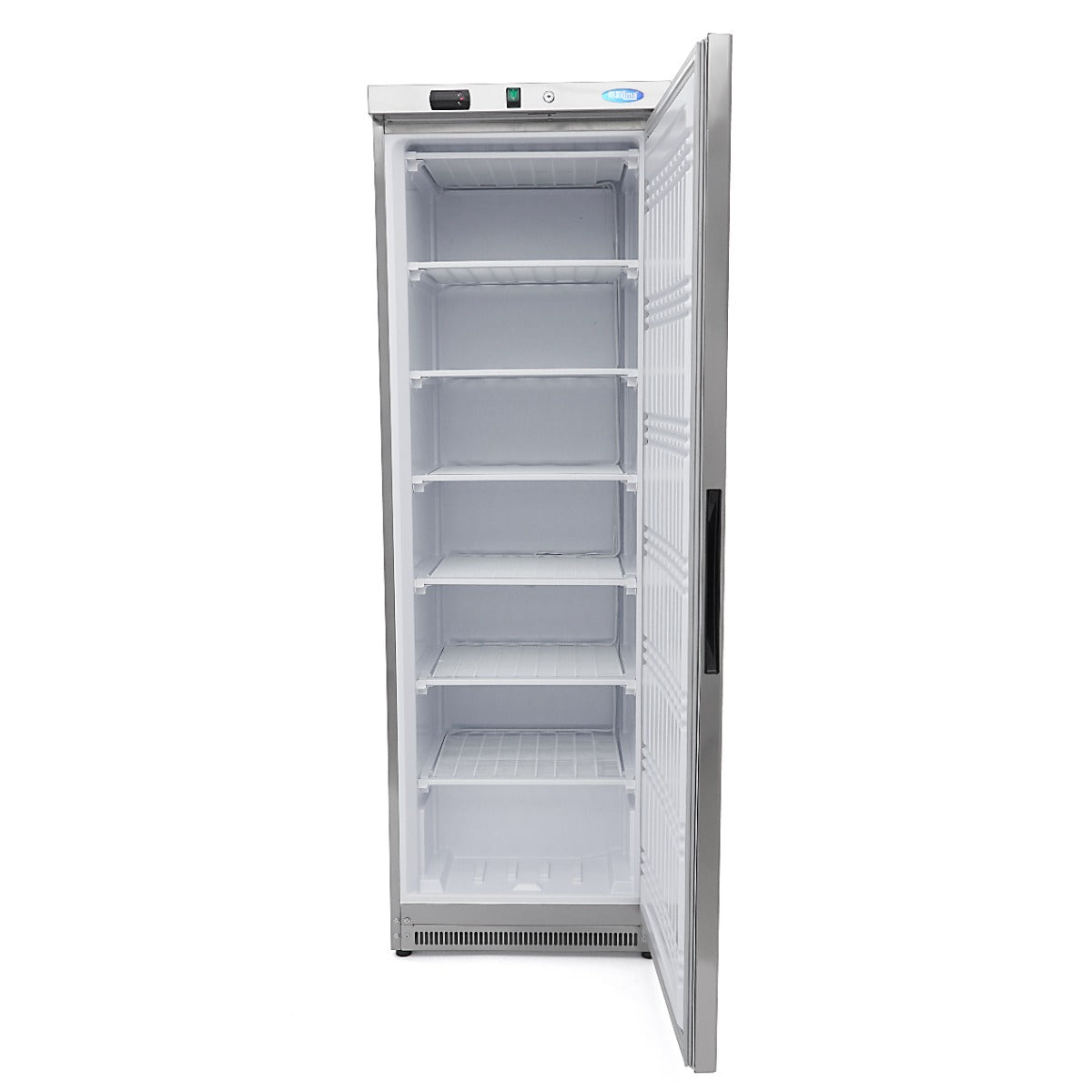 Maxima Upright Freezer, 400 L, 6 Fixed Shelves, Stainless steel, additional view