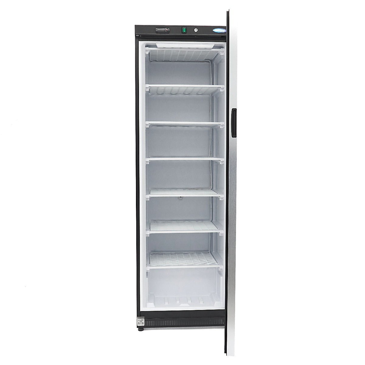 Maxima Upright Freezer, 400 L, Glass Door, Black, additional view