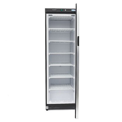 Maxima Upright Freezer, 400 L, Glass Door, Black, additional view