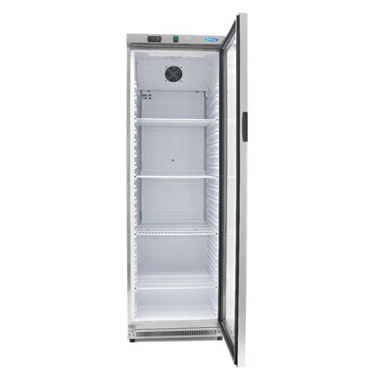 Maxima Fridge 400 L, Stainless Steel, with Glass Door, additional view