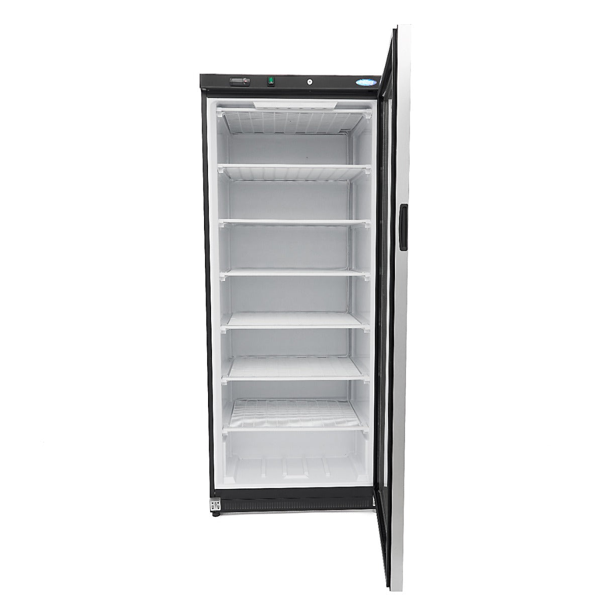 Maxima Upright Freezer, 600 L, Glass Door, Black, additional view