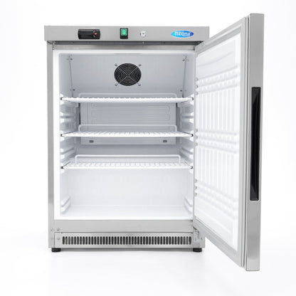 Maxima Fridge 200 L, 3 Adjustable Shelves, Stainless Steel, additional view