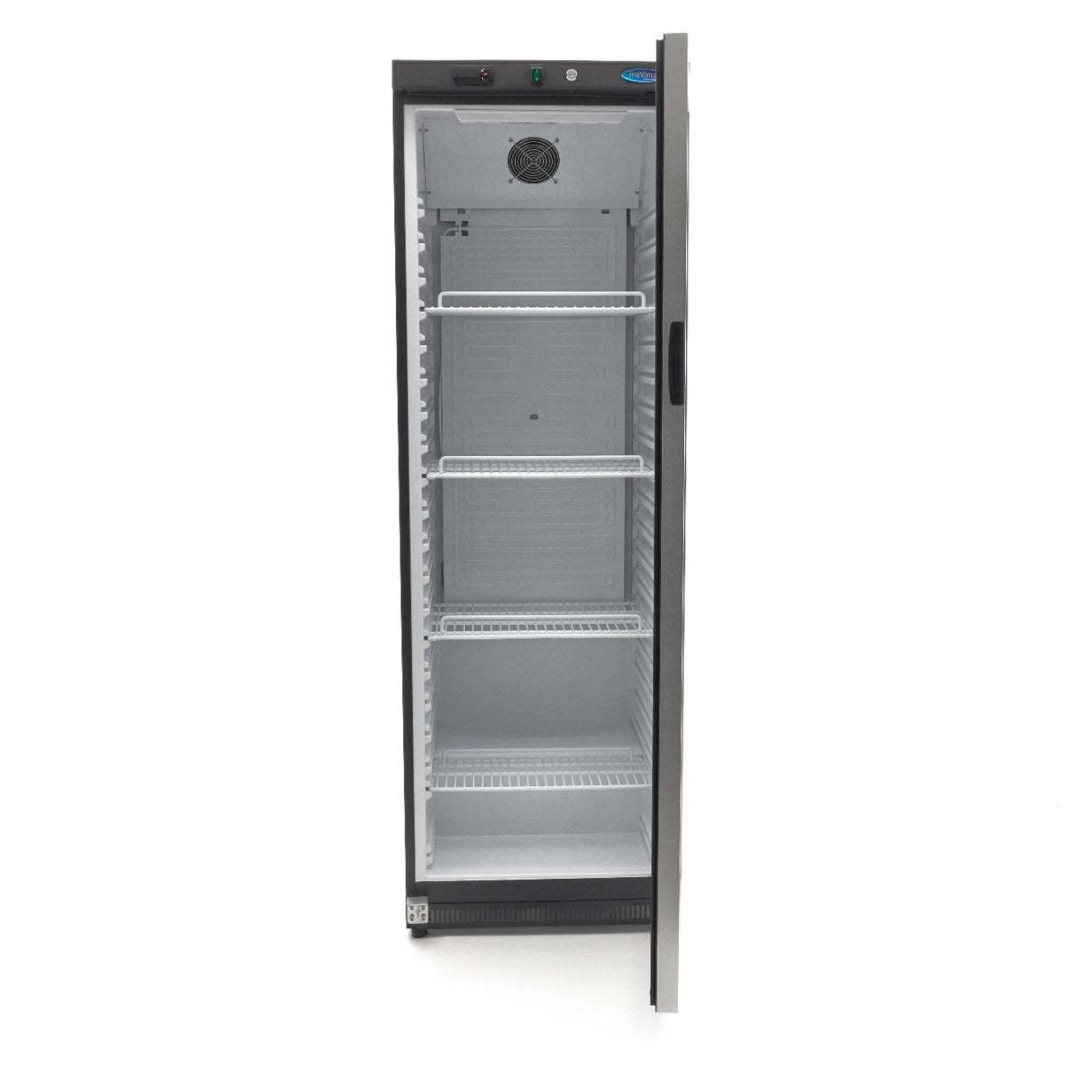 Maxima Fridge 400 L, Black, with Glass Door, additional view