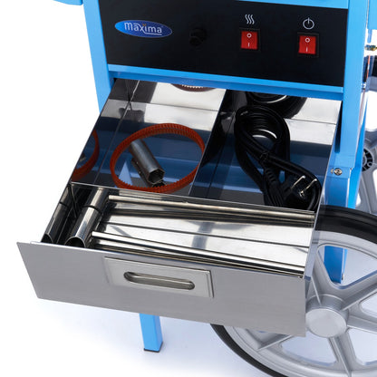 Maxima Candy Floss Machine with Cart, Ø52 cm, Blue, additional view