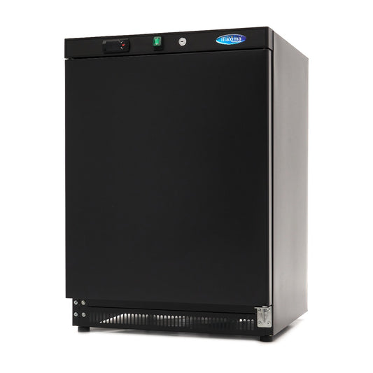 Maxima Upright Freezer, 200 L, 2 Fixed Shelves, Black, product photo
