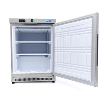 Maxima Upright Freezer, 200 L, 2 Fixed Shelves, Stainless steel, additional view