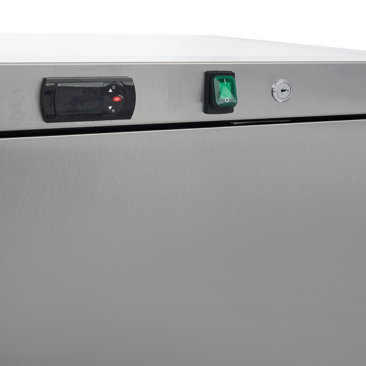 Maxima Fridge 400 L, 4 Adjustable Shelves, Stainless Steel, additional view